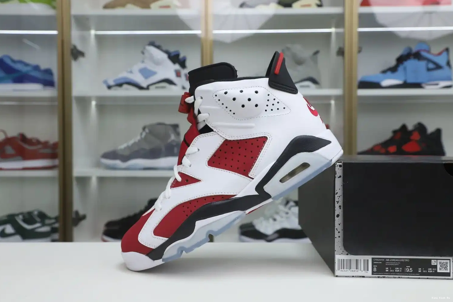 JORDAN 2021 Kimikick AIR 'CARMINE' RETRO OG 6 0725